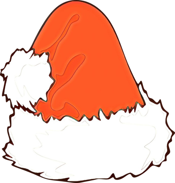 Transparent Mrs Claus Santa Claus Christmas Orange Mouth for Christmas
