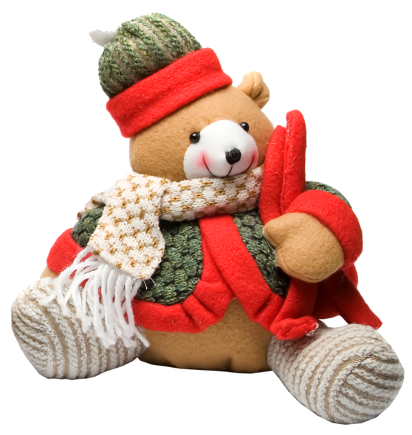 Transparent christmas Stuffed toy Toy Teddy bear for Christmas Ornament for Christmas