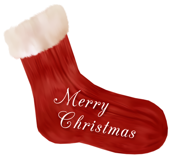 Transparent christmas Red Christmas stocking Footwear for Christmas Stocking for Christmas
