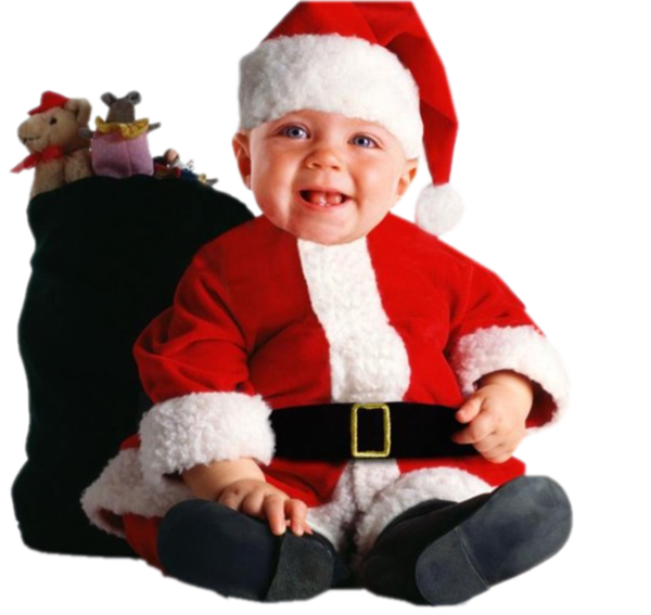 Transparent Infant Child Disguise Santa Claus Lap for Christmas