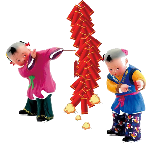 Transparent China Firecracker Fireworks Holiday Play for Christmas