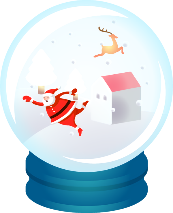 Transparent christmas Circle for Snow Globe for Christmas