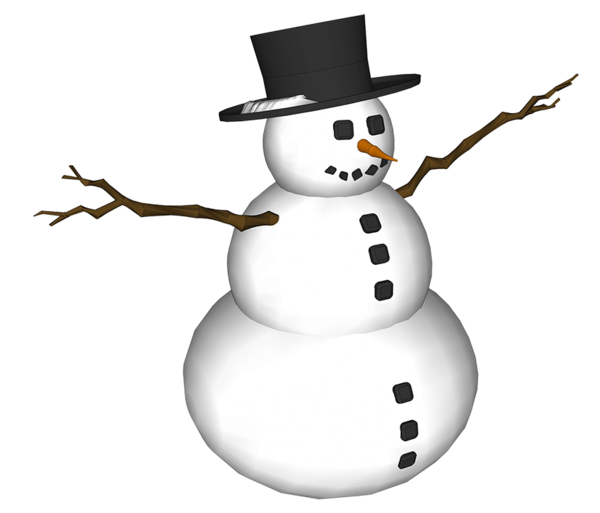 Transparent Snowman Hat Winter Christmas Ornament for Christmas