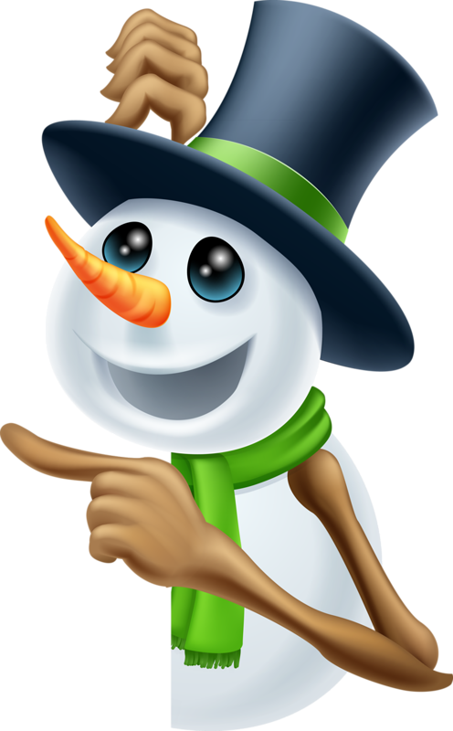 Transparent Snowman Cartoon Christmas Thumb Headgear for Christmas