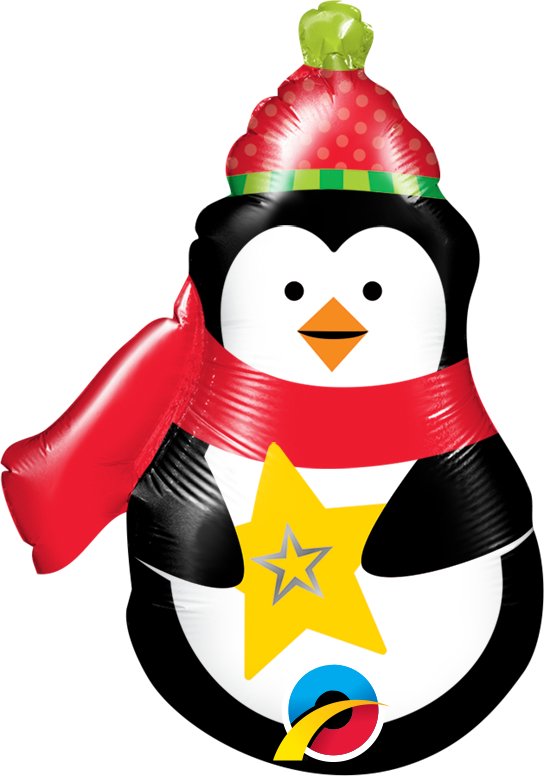 Transparent Penguin Balloon Toy Balloon Flightless Bird for Christmas