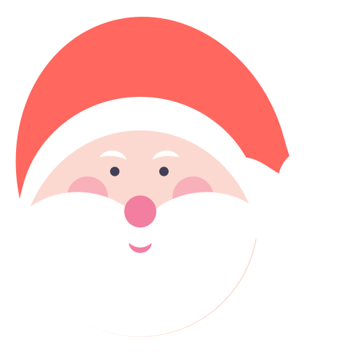 Transparent Santa Claus Christmas User Interface Smile for Christmas