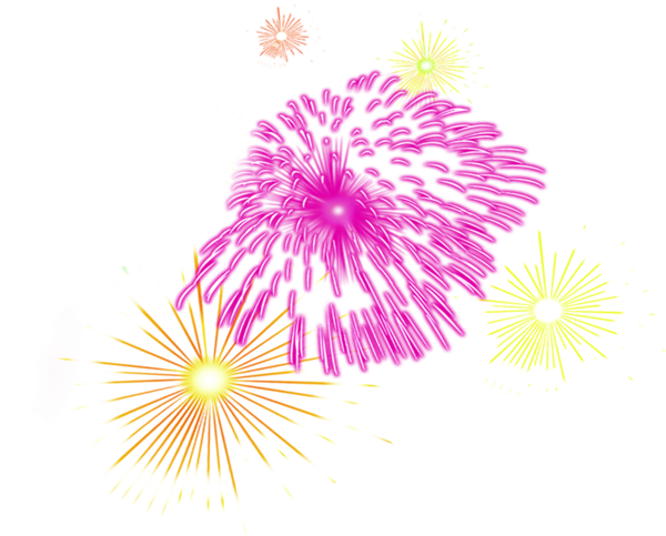 Transparent Fireworks Creativity Firecracker Pink Flower for New Year