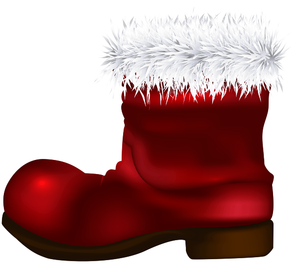 Transparent Footwear Red Boot for Christmas