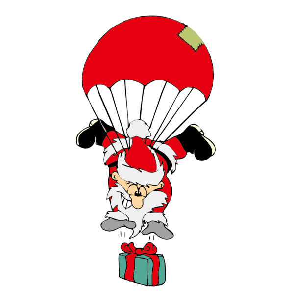 Transparent Rovaniemi Santa Claus Gift Cartoon for Christmas
