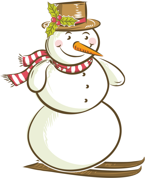 Transparent Snowman Christmas Letter for Christmas
