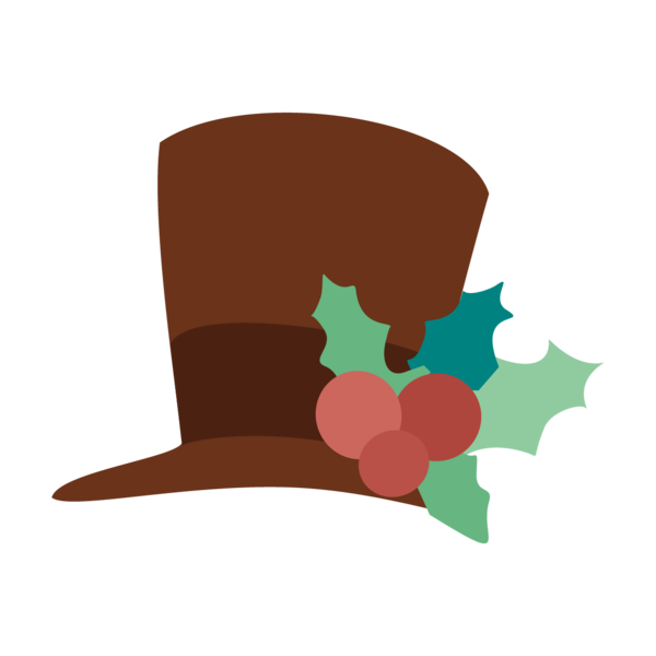 Transparent Hat Christmas Bowler Hat for Christmas