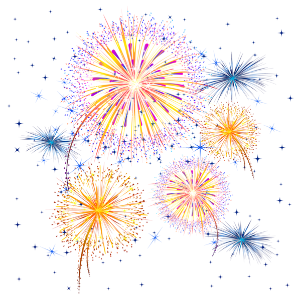 Transparent Fireworks Cartoon Adobe Fireworks Flower Symmetry for New Year