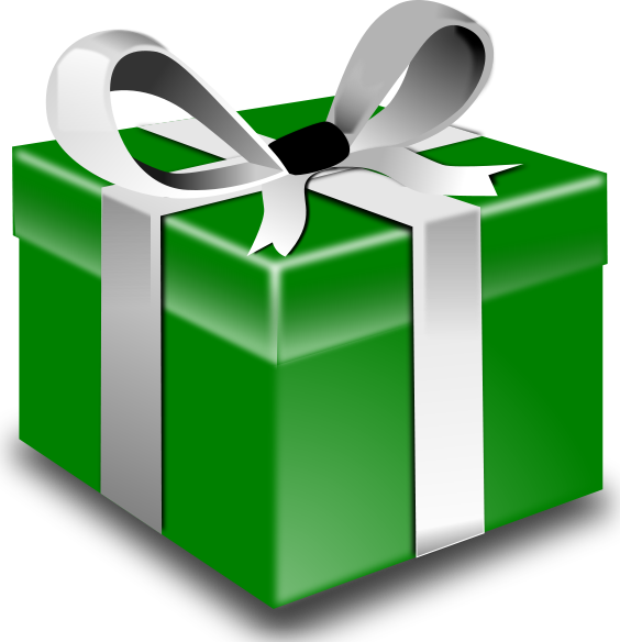 Transparent Gift Christmas Gift Box Green for Christmas