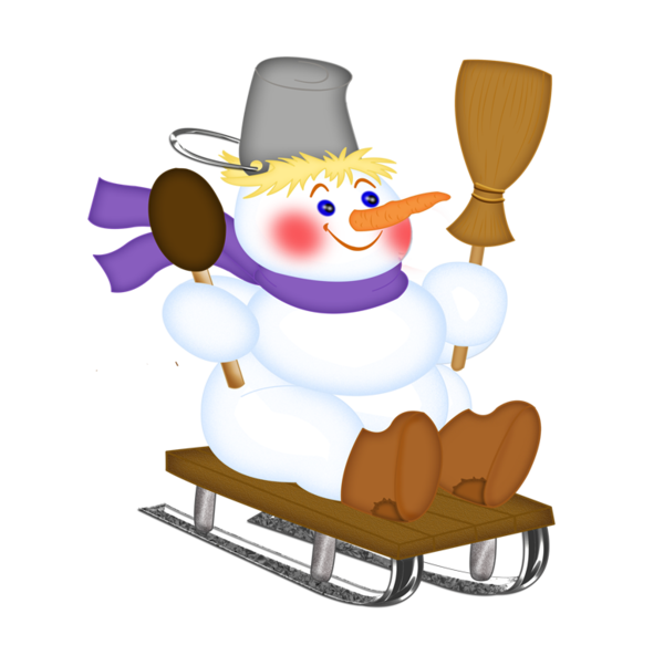 Transparent Snowman Winter Snow Chair Cartoon for Christmas