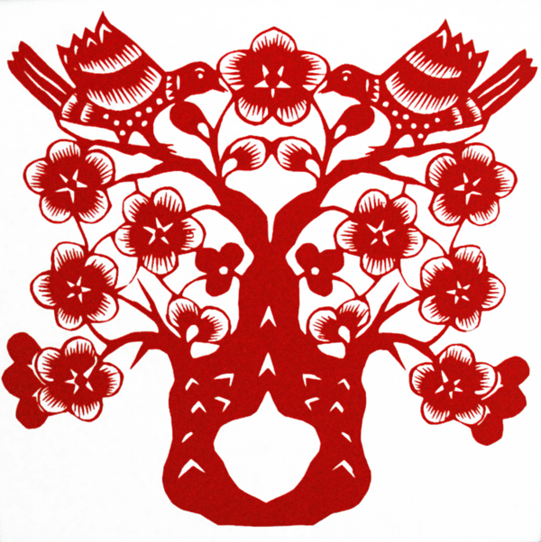Transparent Papercutting Chinese New Year Chinese Paper Cutting Visual Arts Flower for New Year
