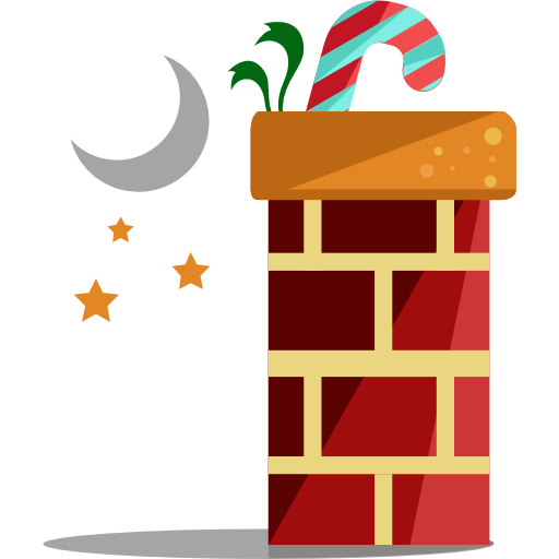 Transparent Icon Design Christmas Chimney Food Text for Christmas