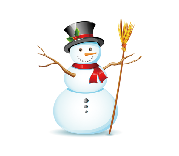 Transparent Snowman Christmas Broom Christmas Ornament for Christmas
