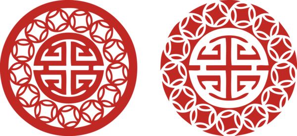 Transparent Papercutting Chinese New Year Chinese Paper Cutting Symmetry Symbol for New Year