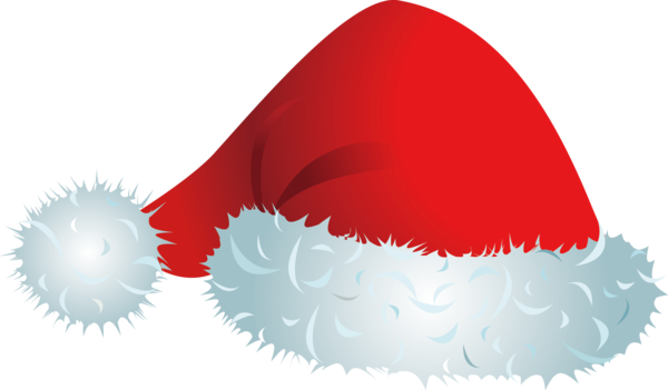 Transparent Santa Claus Bonnet Christmas Red for Christmas