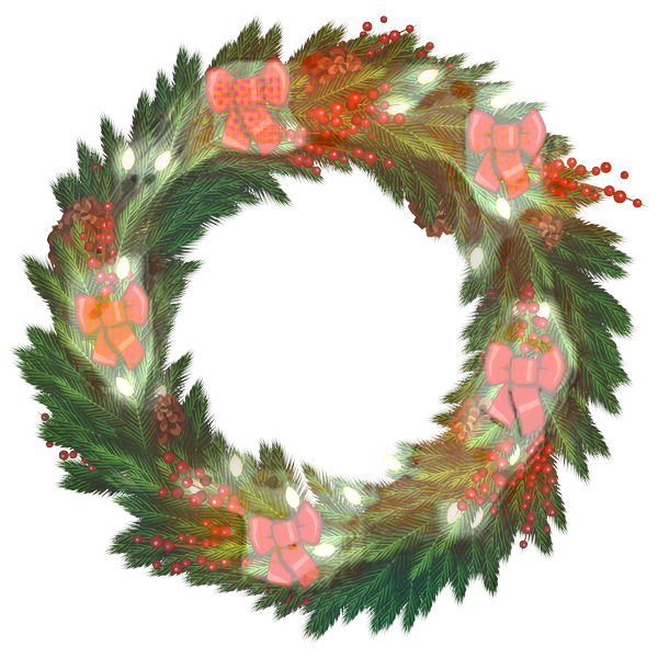 Transparent Christmas Ornament Christmas Day Wreath Leaf for Christmas