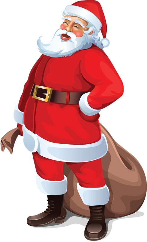 Transparent Santa Claus Pdf Mascot for Christmas