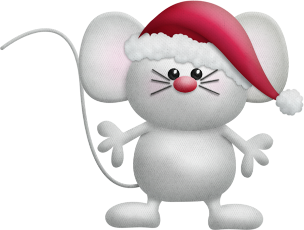 Transparent Computer Mouse Santa Claus Christmas Snowman Christmas Ornament for Christmas