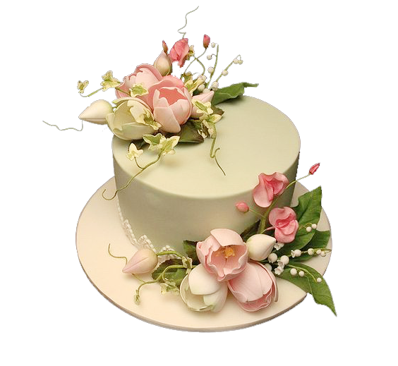 Transparent Birthday Cake White Chocolate Torte Rose Order Petal for Valentines Day
