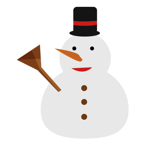 Transparent Snowman Icon Design Linkware Bird for Christmas