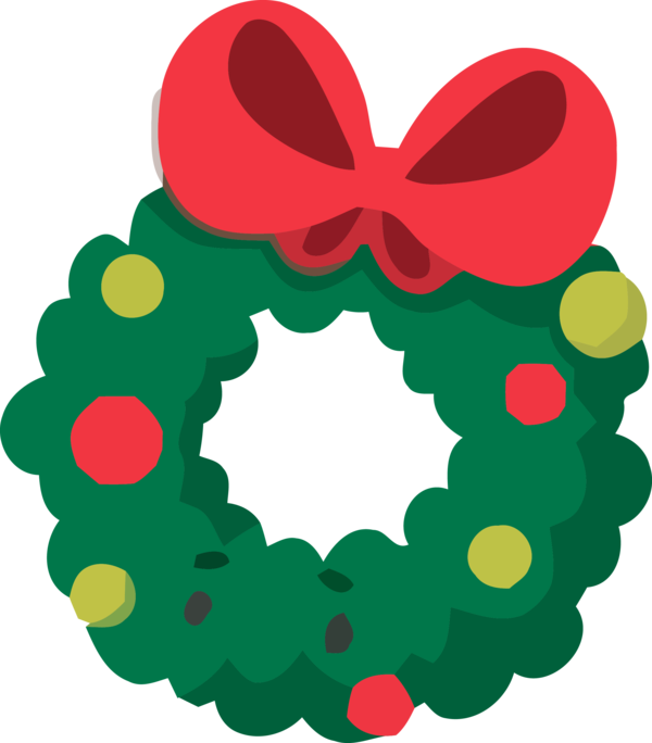 Transparent christmas Wreath Circle Christmas decoration for Christmas Ornament for Christmas