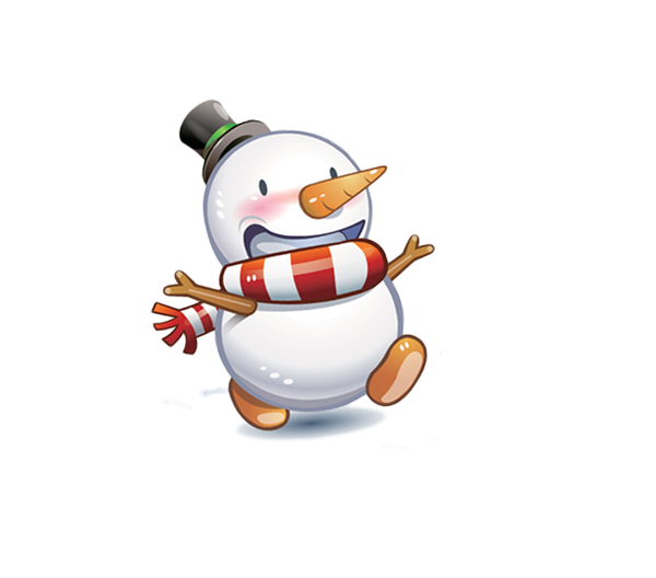 Transparent Christmas Snowman Flightless Bird for Christmas