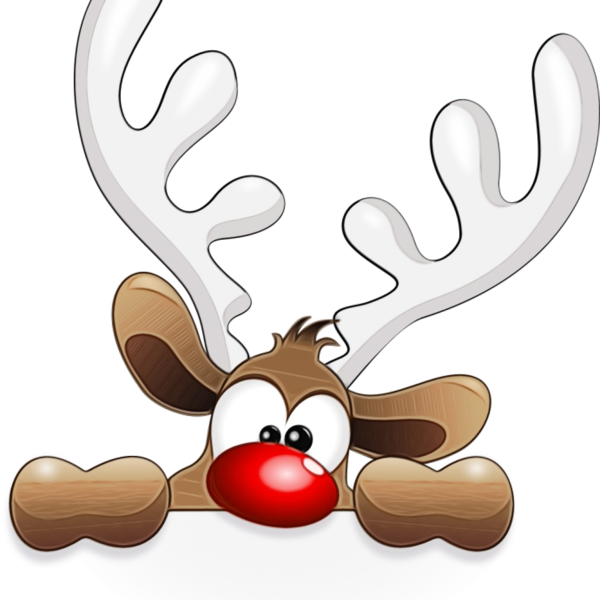 Transparent Rudolph Reindeer Deer Cartoon Nose for Christmas