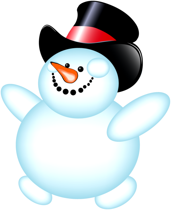 Transparent Snowman Christmas Day Painting Finger for Christmas