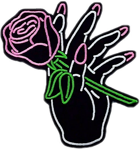 Transparent Rose Flower Sticker Plant Herbaceous Plant for Valentines Day