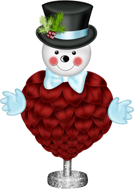 Transparent Snowman Christmas Doll Food for Christmas