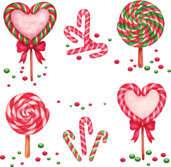 Transparent Christmas Day Candy Drawing Stick Candy for Christmas