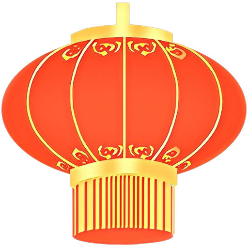 Transparent Lantern Chinese New Year Festival Red for New Year