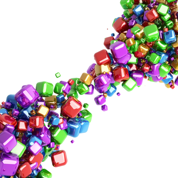 Transparent Cube Color Threedimensional Space Christmas Ornament Christmas Decoration for Christmas