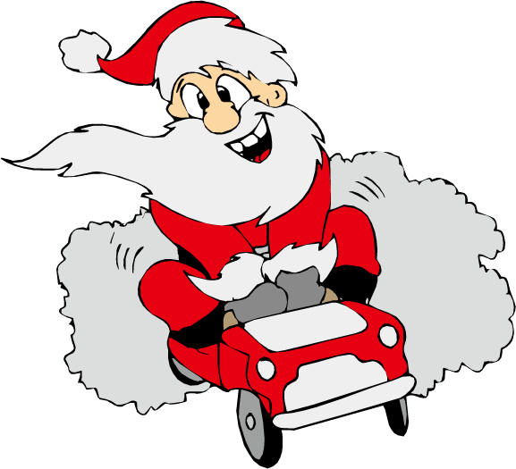 Transparent Mrs Claus Santa Claus Car Area Christmas for Christmas