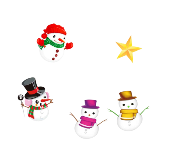 Transparent Snowman Christmas Scarf Line for Christmas