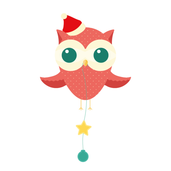 Transparent Owl Christmas Dress Up Christmas Bird Of Prey for Christmas