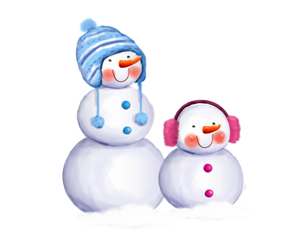 Transparent Cute Snowman Snowman Android Christmas Ornament for Christmas