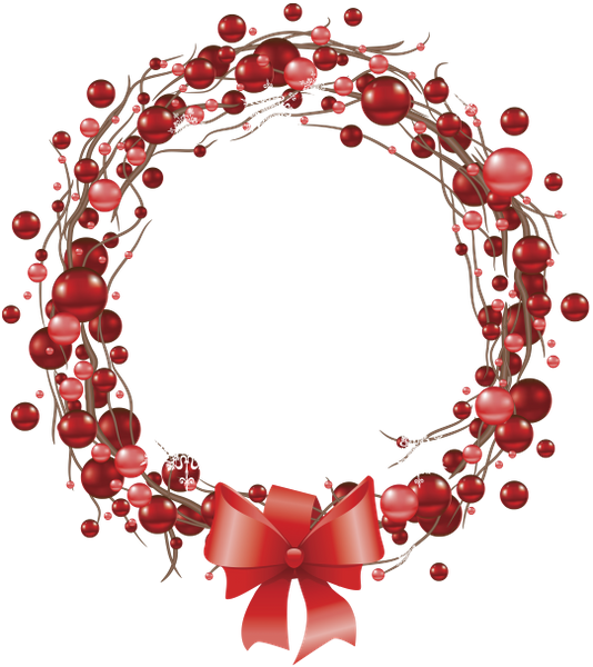 Transparent Wreath Berry Christmas Petal Jewellery for Christmas