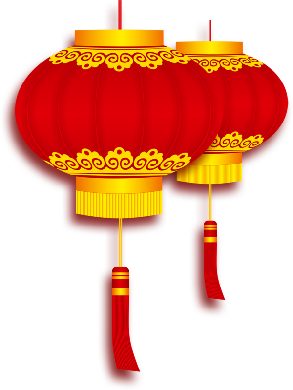 Transparent Lantern Firecracker Chinese New Year Lighting Orange for New Year