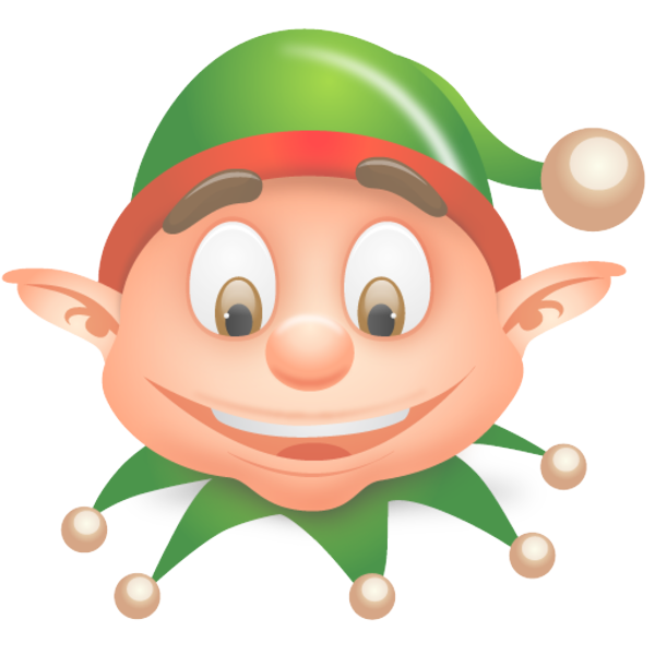 Transparent Cartoon Green Fictional Character for Christmas