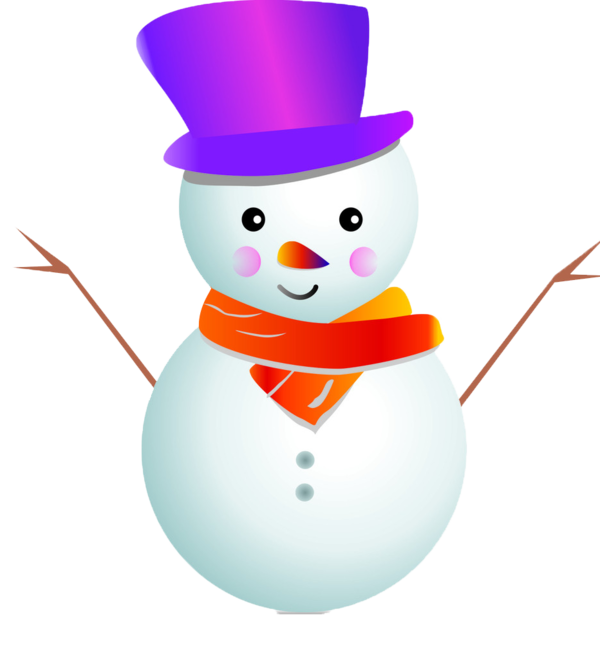 Transparent Snowman Cartoon Christmas for Christmas