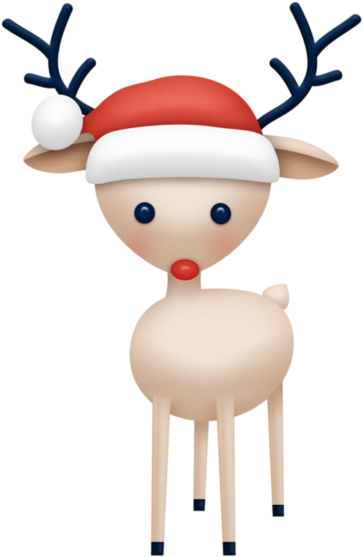 Transparent Reindeer Deer Cartoon Joint for Christmas
