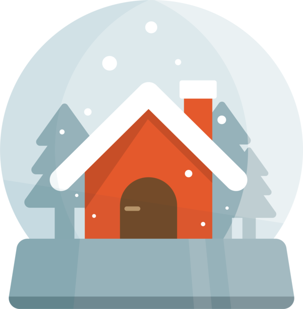Transparent Crystal Ball Christmas Snowflake Angle House for Christmas
