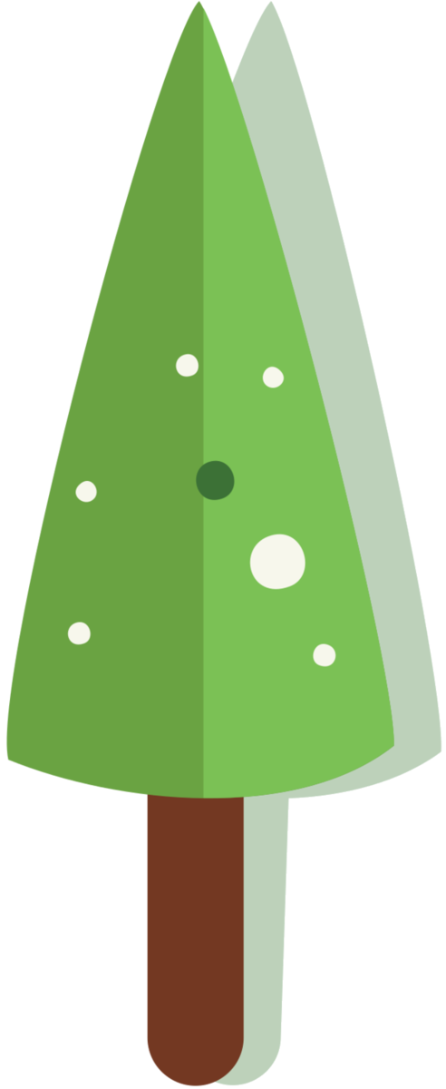 Transparent Angle Triangle Cone Green Christmas Tree for Christmas