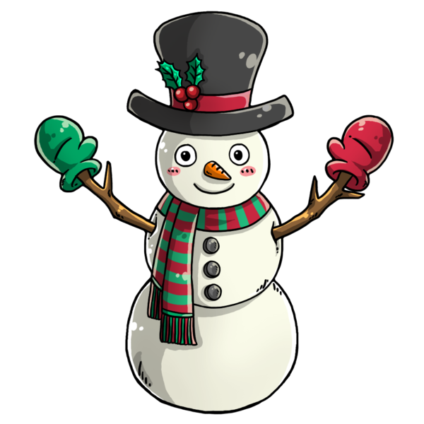 Transparent Snowman Cartoon Animation Christmas Ornament for Christmas