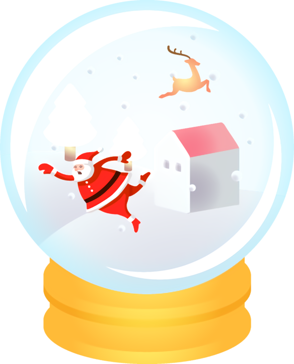 Transparent christmas Circle for Snow Globe for Christmas